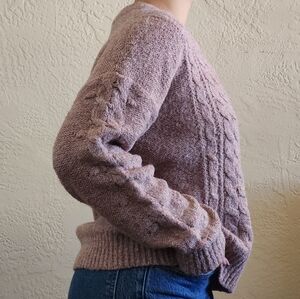 Old Navy Mauve Pink Cable Knit Sweater